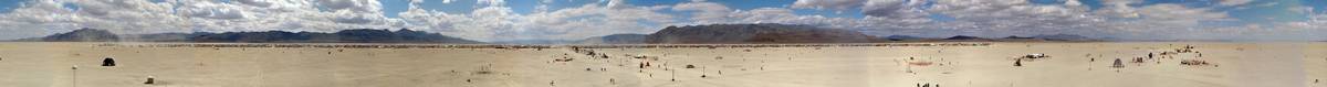 Panorama: Burning Man 2000 from Cherry Picker