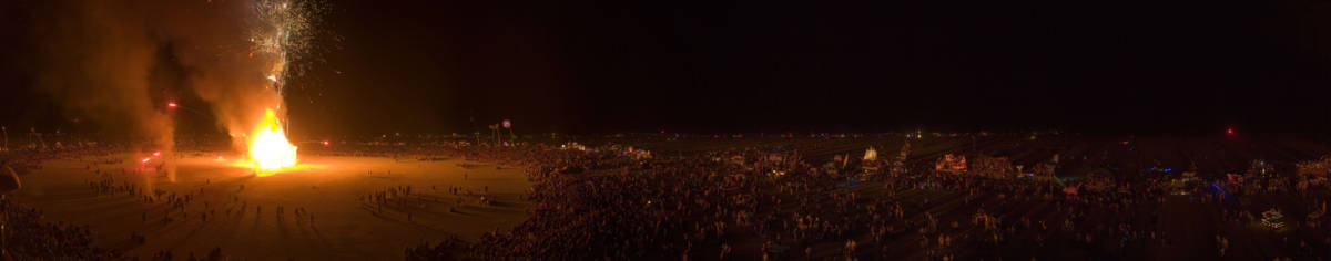 Panorama: The man burns, 2006