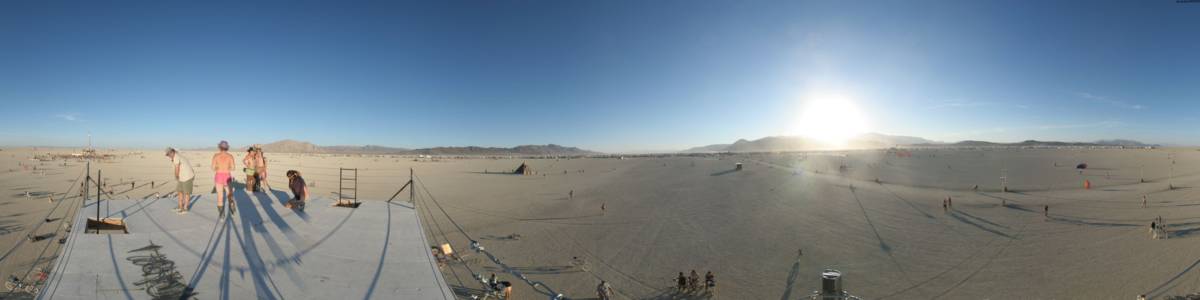 Panorama: Burning Man 2006 from the sugar cube