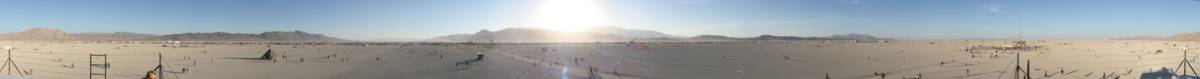 Panorama: Burning Man 2006 from the sugar cube