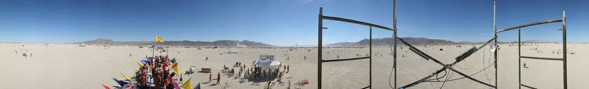 Panorama: The Dicky Box at Burning Man