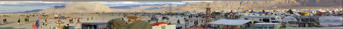 Panorama: Burning Man 2000 Panorama from First Camp
