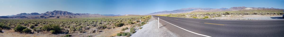 Panorama: Highway 50 in Nevada
