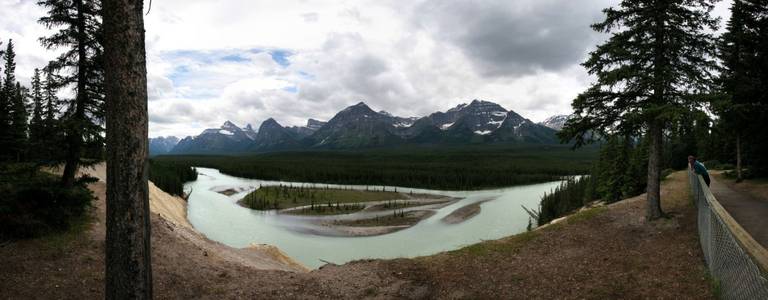 Panorama: Forks form the North Saskatchewan River