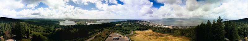 Panorama: Astoria, from the column, Oregon