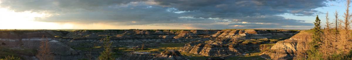 Panorama: Badlands of Alberta, detail view