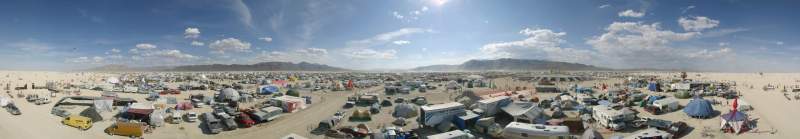 Panorama: burning Man 2002 from Bookmobile