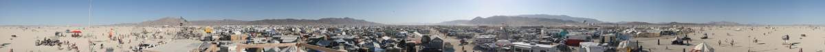 Panorama: Burning Man 2006 from Camp Carp