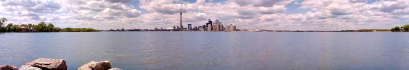 Panorama: Toronto, from Centre Island