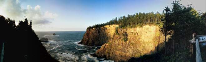 Panorama: Cape Meares Cove, Oregon