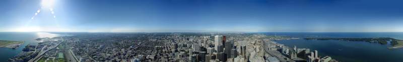 Panorama: Toronto from CN Tower