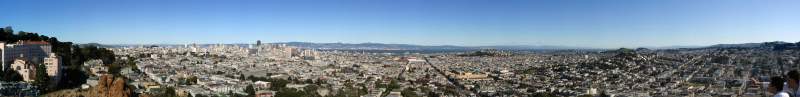 Panorama: San Francisco from Corona Heights