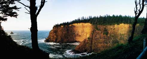 Panorama: Cape Meares Cove, Oregon