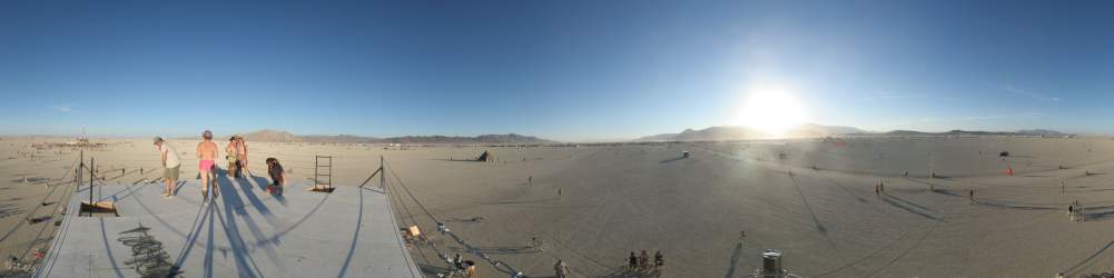 Panorama: Burning Man 2006 from the sugar cube