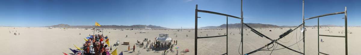 Panorama: The Dicky Box at Burning Man