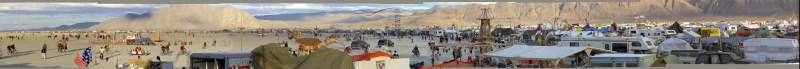 Panorama: Burning Man 2000 Panorama from First Camp