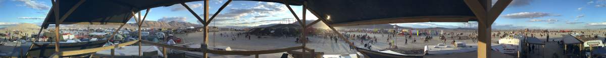 Panorama: Burning Man 2000 Panorama from First Camp