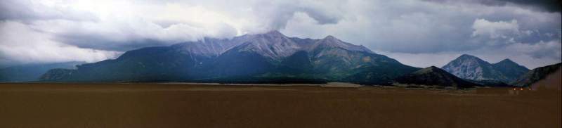 Panorama: 14,000 foot mountain in Colorado