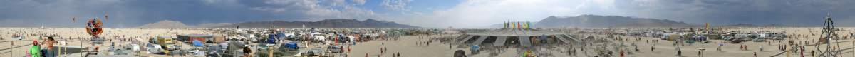 Panorama: 360 Degree view of Burning Man 2002