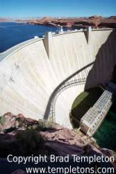 Panorama: Glen Canyon Dam, GC National Recreation Area