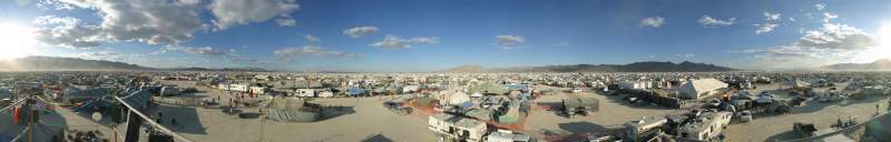 Panorama: Wide angle view from G-Spot Camp 2004