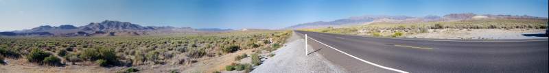 Panorama: Highway 50 in Nevada