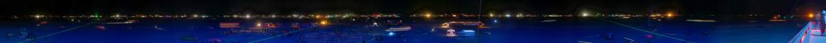 Panorama: Burning Man 2003 at night
