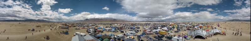 Panorama: Burning Man 2000 Tower shot