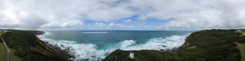 Panorama: View from Otway Lighthouse, Australia