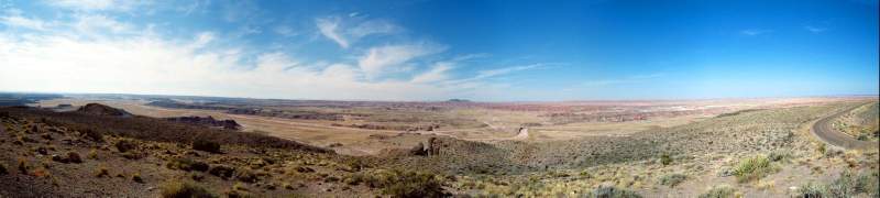 Panorama: Painted Desert National Park, Arizona
