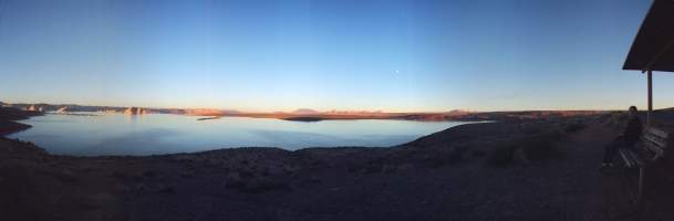 Panorama: Sunset at Lake Powell