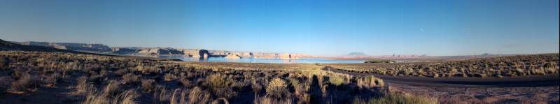 Panorama: Sunset at Lake Powell