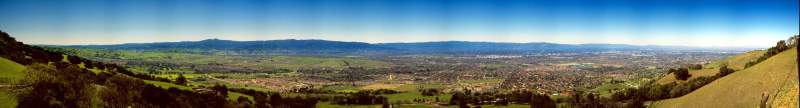Panorama: Silicon Valley from Quimby Road