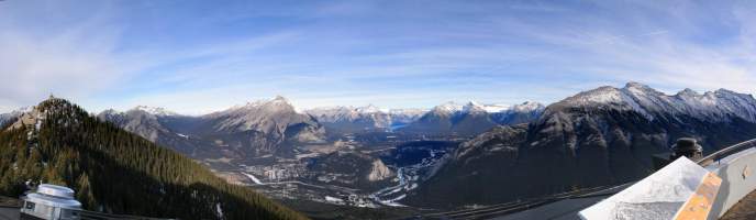 Banff from Sulpher Mountain viewpoint
