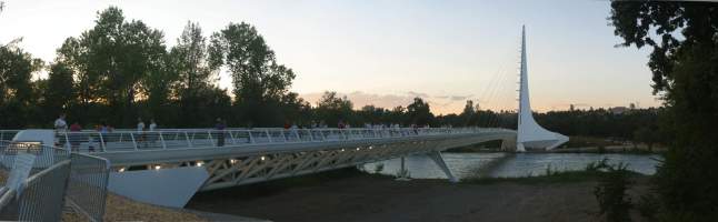 Panorama: Sundial Bridge, Redding, California