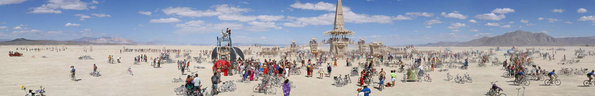 Panorama: View of the Temple of Stars and extended pathway