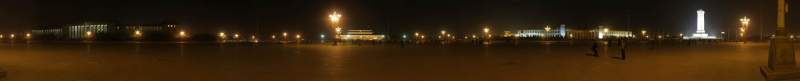 Panorama: Night view of Tien An Men Square, Beijing, China