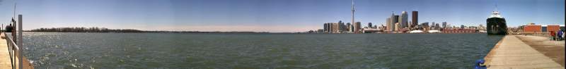 Panorama: Toronto, from the docks