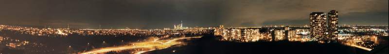 Panorama: Toronto at night