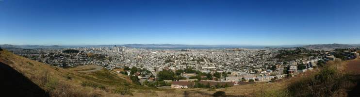 Panorama: San Francisco from Twin Peaks