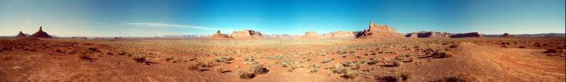 Panorama: Valley of the Gods, Utah