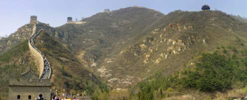 Panorama: The Great Wall of China at Badaling