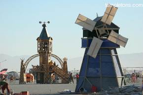 Quixote windmill with Clockworks
