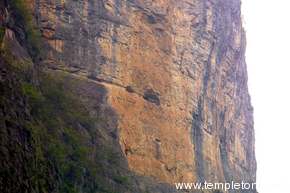One of the famous hanging coffins, suspended thousands of feet up the gorge walls.  You needed to be powerful to rate this.