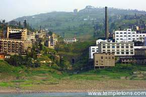 Some of the to be destroyed factories that caused the pollution
