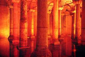 Another lovely shot of the cistern.  The lights are dim, these are all time exposures.
