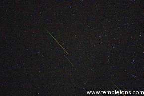 Here it is, a triple Leonid caught in 10s by the digital camera with 80mm field of view!