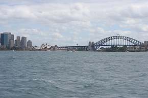 Sydney's landmarks from a harbour cruise
