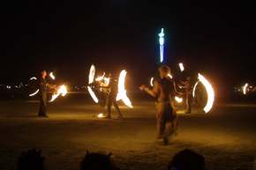 Array of fire spinners