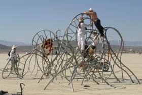 A jungle gym twisted in new ways